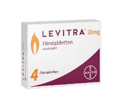 Verpackungsart von Levitra 20mgl mit Tabletten Levitra 20mg Packung Vorderansicht