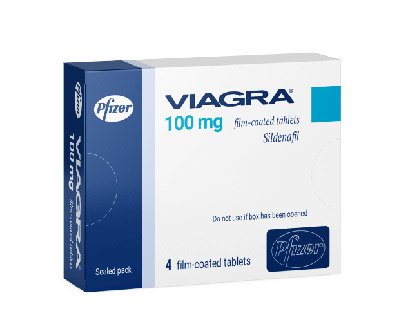 Verpackungsart von Viagra 100mg mit Tabletten Viagra 100mg Packung Vorderansicht